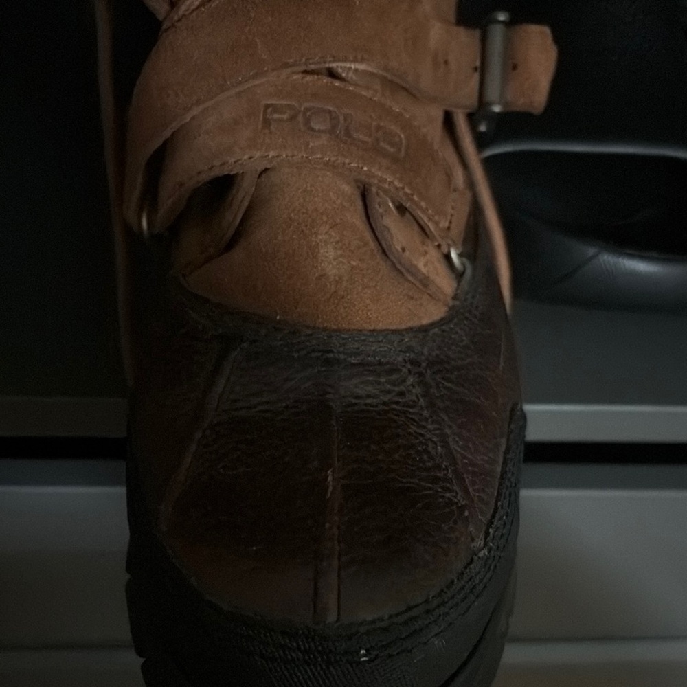 Polo by Ralph Lauren Brown Leather Boots Durable Construction